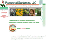 Desktop Screenshot of pamperedgardeners.com